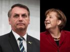 Bolsonaro e Angela Merkel