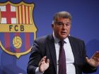 O presidente do Barcelona, Joan Laporta