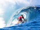 Gabriel Medina em ação durante a Olimpíada de Paris, em agosto de 2024. 