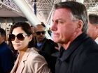 Presidente Jair Bolsonaro (PL) e a ex-primeira-dama Michelle Bolsonaro em foto de arquivo.