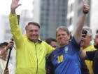 Ex-presidente Jair Bolsonaro (PL) e governador de São Paulo, Tarcísio de Freitas (Republicanos)
