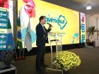 Renato Câmara discursa durante o 4º Fórum da Avimasul, defendendo o fortalecimento da avicultura como motor de desenvolvimento e geração de empregos  