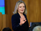 A ministra-chefe da Secretaria de Relações Institucionais da Presidência da República, Gleisi Hoffmann.  