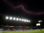 Duelo entre Pachuca e Red Bull Salzburg foi interrompido por alerta de tempestade. 