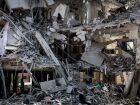 Construção em Tel Aviv, em Israel, destruída após ataques do Irã em 13 de junho de 2025.