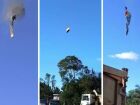 Testemunhas relataram que, no momento da explosão, o balão já estava se erguendo quando foi tomado por chamas