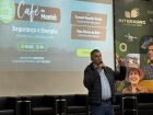 O presidente do Sindicato Rural, Eduardo Monreal, durante abertura do Café da Manhã, que discutiu os desafios da segurança e da energia no campo.