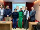 Palestrantes e organizadores do evento sobre gestão tributária realizado na sede do SEAC-MS.