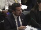 O blogueiro bolsonarista Paulo Figueiredo durante audiência da Comissão de Direitos Humanos do Congresso norte-americano.