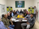 Reunião aconteceu na sede da entidade com o presidente Estevão Petrállas, o superintendente Lincoln Fonseca e com o diretor de competições Marcos Tavares