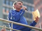 O ex-presidente Jair Bolsonaro em ato na Avenida Paulista, em São Paulo, no fim de junho