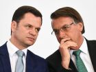 O então ministro da Justiça, Anderson Torres, e o presidente Jair Bolsonaro.