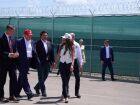 Imagem mostra o presidente dos EUA, Donald Trump, em uma visita nesta terça-feira, 1.º, a 