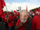 Protesto em favor da candidatura de Lula, em 2018, com apoio do MST