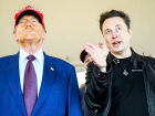Trump e Elon Musk em evento oficial nos Estados Unidos, antes do rompimento político. 