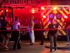 Policiais trabalham na cena de um tiroteio na quarta-feira, 2 de julho de 2025, na área do River North em Chicago. 