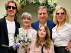 Theodoro Cochrane, Dani Valente, Christiano Cochrane, Marília Gabriela e sua neta, Valentina 