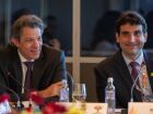 Fernando Haddad e Gabriel Galípolo durante reunião do Brics