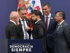 Da esquerda para a direita: Lula, Orsi, Boric, Sánchez e Petro
