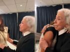 Bruna Marquezine se emocionou ao reencontrar Fernanda Montenegro nos bastidores de espetáculo no Rio