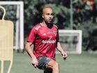 Lucas Moura em treino do São Paulo