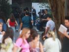 Candidatos chegando para a realização do Concurso Nacional Unificado, o 