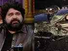Após grave colisão, veículo de Fabiano ficou com a lateral totalmente amassada. O cantor, que não se feriu, seguiu com a agenda de shows.