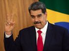O presidente da Venezuela, Nicolás Maduro, durante declaração à imprensa após reunião com o presidente Luiz Inácio Lula da Silva, no Palácio do Planalto, em 2023 