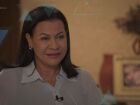 Dona Ruth Moreira, mãe de Marília Mendonça, durante entrevista ao 'Fantástico' a respeito da guarda de seu neto, Leo, disputada com Murilo Huff, pai da criança 
