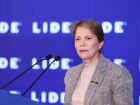 A senadora Tereza Cristina (PP-MS) defende uma nova etapa da reforma trabalhista no Brasil durante sua participação no evento. 
