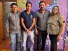 Vereador Jair Pereira, professor Lucas Suriano Batista, deputado estadual Lucas de Lima e presidente da APAE, Otália Nunes Corvalay Morais