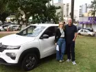 Luciene Estevão foi sorteada com um carro zero km por pagar regularmente o IPTU 
