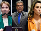 Os senadores: Tereza Cristina (PP), Nelsinho Trad (PSD) e Soraya (Podemos) votaram a favor da medida