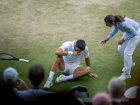 Novak Djokovic durante participação no torneio de Wimbledon, em 2025. 