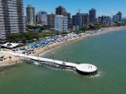 Praia no Balneário Piçarras, em Santa Catarina, vai passar pelo quarto alargamento da faixa de areia. 