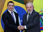Daniel Noboa, presidente do Equador, e Lula, presidente do Brasil. 