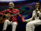 A cantora Preta Gil durante show do pai, Gilberto Gil, em São Paulo. Preta morreu em 20 de julho, aos 50 anos, em decorrência de um câncer colorretal. 