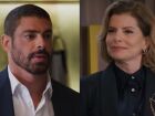 Odete Roitman e César Ribeiro se beijam em encontro tenso, iniciando nova rivalidade com Maria de Fátima.