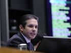 O deputado federal Hugo Motta (Republicanos-PB), presidente da Câmara dos Deputados em sessão do plenário 