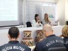 Cerca de 88 policiais participam do treinamento realizado no auditório da Ejud-MS