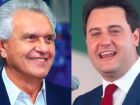 Os governadores de Goiás, Ronaldo Caiado, e do Paraná, Ratinho Jr., que são os mais bem avaliados em pesquisa Genial/Quaest     