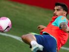 Lucas Paquetá em treino da seleção brasileira. Jogador não era convocado desde outubro do ano passado.  