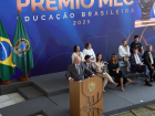 Presidente Lula durante o Prêmio MEC, realizado nesta segunda-feira, 11