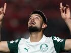 Flaco López comemora um dos seus gols pelo Palmeiras; atacante foi convocado pela primeira vez para a seleção argentina