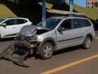 Dois carros colidem na avenida Ceará