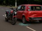 Colisão traseira no Parque das Nações deixa motociclista ferido