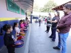 Prefeito Marçal Filho acompanha o ensaio da fanfarra kids e destaca projeto que integra as crianças nos anos iniciais