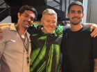 O ator e diretor Miguel Falabella ao lado dos seus filhos, Theo e Cassiano.