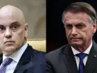 Alexandre de Moraes e Jair Bolsonaro  