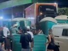 Momento do acidente em evento em Itaberaí-GO. 